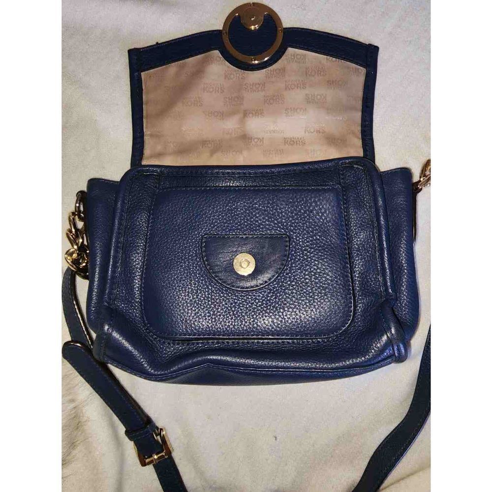 Michael Kors Blue Pebble Leather Crossbody - Picture 6 of 7